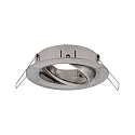 Paulmann Set of 3 Recessed luminaire CHOOSE, swivelling, IP23, 230V, max. 3x 10W Ø5.1cm, iron brushed