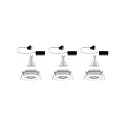 Paulmann Paulmann Recessed luminaire LED Nova, IP65, round, 7W, GU10, set of 3 swiveling, white