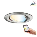 Paulmann recessed luminaire NOVA PLUS COIN TW LED round, swivelling, tunable white, ZigBee controllable IP23