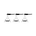 Paulmann Lumière encastrée NOVA LED rigide, lot de 3 GU10 IP44, fer brossé  6,5W 470lm 4000K 36° 36° CRI >80