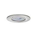 Paulmann Lumière encastrée NOVA LED rigide, lot de 3 GU10 IP44, fer brossé  6,5W 470lm 4000K 36° 36° CRI >80