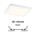 Paulmann Panneau à LED AREO VARIFIT 3-STEP-DIM 175MM angulaire, dimmable, réglable, gradable 15W 1200lm 3000K CRI > 80
