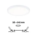 Paulmann Panneau à LED AREO VARIFIT 3-STEP-DIM 175MM rond, dimmable, réglable, gradable 15W 1200lm 4000K CRI > 80
