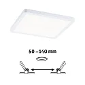 Panneau à LED AREO VARIFIT 3-STEP-DIM 175MM angulaire, dimmable, réglable, gradable 15W 1200lm 4000K CRI > 80