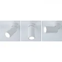 Paulmann Luminaire de plafond TURNAL COIN, blanc mat gradable