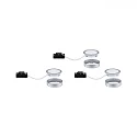 Paulmann under-cabinet luminaire PUKK set of 3, chrome matt  3,5W 210 | 300lm 2700K