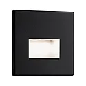 Lumière encastrée EDGE, noir mat 1,2W 50 | 100lm 2700K 100° 100°