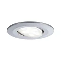 Paulmann Lumière encastrée CALLA pivotant, lot de 3 IP65, chromé mat gradable 5W 430 | 550lm 3000K 100° 100° CRI >80