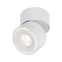 Spot SPIRCLE LED rotatif, inclinable IP20, blanc mat 