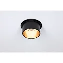 Paulmann Lumière encastrée GIL COIN LED rond, rigide IP44, or, noir mat gradable 470lm 2700K CRI >80