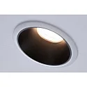 Paulmann Lumière encastrée COLE rond, rigide, reculer GU10 IP23, noir mat, blanche gradable CRI >80