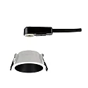 Paulmann Lumière encastrée COLE rond, rigide, reculer GU10 IP23, noir mat, blanche gradable CRI >80