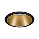 Paulmann Lumière encastrée COLE rond, rigide, reculer GU10 IP23, or, noir mat gradable CRI >80