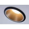 Paulmann Lumière encastrée COLE rond, rigide, reculer GU10 IP23, or, noir mat gradable CRI >80