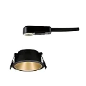 Paulmann Lumière encastrée COLE rond, rigide, reculer GU10 IP23, or, noir mat gradable CRI >80