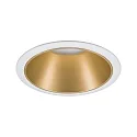 Paulmann Lumière encastrée COLE rond, rigide, reculer GU10 IP23, or, blanc mat gradable CRI >80