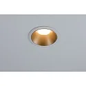 Paulmann Lumière encastrée COLE rond, rigide, reculer GU10 IP23, or, blanc mat gradable CRI >80
