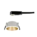 Paulmann Lumière encastrée COLE rond, rigide, reculer GU10 IP23, or, blanc mat gradable CRI >80