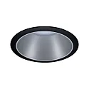 Paulmann Lumière encastrée COLE rond, rigide, reculer GU10 IP23, noir mat, argent gradable CRI >80