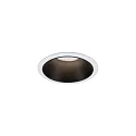 Paulmann Lumière encastrée COLE COIN LED rigide, lot de 3 IP44, noir mat, blanche gradable 6,5W 460lm 2700K 100° 100° CRI >80