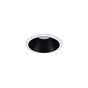 Paulmann Lumière encastrée COLE COIN LED rigide, lot de 3 IP44, noir mat, blanche gradable 6,5W 460lm 2700K 100° 100° CRI >80