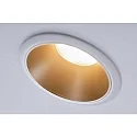 Paulmann Lumière encastrée COLE COIN LED rigide, lot de 3 IP44, or mat, blanche gradable 6,5W 460lm 2700K 100° 100° CRI >80
