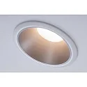 Paulmann Recessed spot LED COLE IP44, fixed, incl. LED COIN Module, 230V, 6.5W 2700K460lm 100°, 3-step dimmable, white / silver