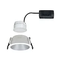 Paulmann Recessed spot LED COLE IP44, fixed, incl. LED COIN Module, 230V, 6.5W 2700K460lm 100°, 3-step dimmable, white / silver