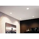 Paulmann Recessed spot LED COLE IP44, fixed, incl. LED COIN Module, 230V, 6.5W 2700K460lm 100°, 3-step dimmable, white / silver