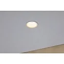 Paulmann Lumière encastrée CYMBAL COIN LED rigide, Dim-To-Warm, lot de 3 IP44, blanc mat gradable 19