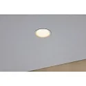 Paulmann Lumière encastrée CYMBAL COIN LED rigide, Dim-To-Warm, lot de 3 IP44, blanc mat gradable 19