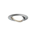 Paulmann Lumière encastrée BASE pivotant, lot de 3, commutable GU10 IP20, fer brossé  15W 350lm 3000K 100° 100° CRI >80