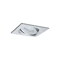 Paulmann recessed luminaire NOVA LED square, swivelling, set of 3 GU10 IP23, aluminium  19,5W 460lm 2700K 38° 38° CRI >80