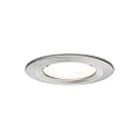 Paulmann Lumière encastrée NOVA LED rond, rigide, lot de 3 GU10 IP44, fer brossé  19,5W 460lm 2700K 38° 38° CRI >80