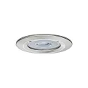Paulmann Lumière encastrée NOVA LED rond, rigide, lot de 3 GU10 IP44, fer brossé  19,5W 460lm 2700K 38° 38° CRI >80