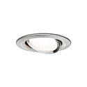 Paulmann recessed luminaire NOVA LED round, swivelling, set of 3 GU10 IP23, brushed iron dimmable 460lm 2700K 38° 38° CRI >80