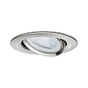 Paulmann recessed luminaire NOVA LED round, swivelling, set of 3 GU10 IP23, brushed iron dimmable 460lm 2700K 38° 38° CRI >80