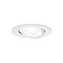 Paulmann recessed luminaire NOVA LED round, swivelling, set of 3 GU10 IP23, white matt dimmable 460lm 2700K 38° 38° CRI >80