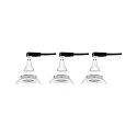 Paulmann recessed luminaire NOVA LED round, swivelling, set of 3 GU10 IP23, white matt dimmable 460lm 2700K 38° 38° CRI >80