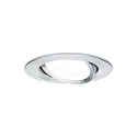 Paulmann recessed luminaire NOVA LED round, swivelling, set of 3 GU10 IP23, aluminium dimmable 460lm 2700K 38° 38° CRI >80