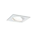 Paulmann recessed luminaire NOVA LED square, swivelling, set of 3 GU10 IP23, white matt dimmable 19,5W 460lm 2700K 38° 38° CRI >80