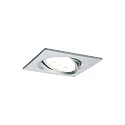 Paulmann recessed luminaire NOVA LED square, swivelling, set of 3 GU10 IP23, aluminium dimmable 19,5W 460lm 2700K 38° 38° CRI >80