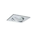 Paulmann recessed luminaire NOVA LED square, swivelling, set of 3 GU10 IP23, aluminium dimmable 19,5W 460lm 2700K 38° 38° CRI >80