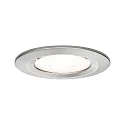 Paulmann recessed luminaire NOVA LED round, rigid, set of 3 GU10 IP44, brushed iron dimmable 19,5W 460lm 2700K 38° 38° CRI >80
