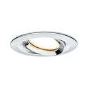 Paulmann recessed luminaire NOVA COIN LED round, swivelling, set of 3 Coin IP23, chrome dimmable 19,5W 460lm 2700K 100° 100° CRI >80