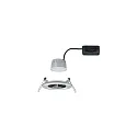 Paulmann recessed luminaire NOVA COIN LED round, rigid Coin IP44, brushed iron dimmable 460lm 2700K 100° 100° CRI >80
