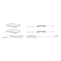 Paulmann Eclairage sous meuble VANE LED angulaire, lot de 2 IP44, blanc mat  2x440lm 2700K