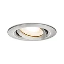 Downlight NOVA PLUS GU5.3/GU10 rond, pivotant GU5.3 / GU10 IP65, fer brossé gradable