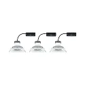 Paulmann Eclairage d'extérieur encastré NOVA PLUS COIN angulaire, pivotant, lot de 3 Coin IP23, blanc mat gradable