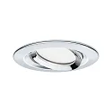 Paulmann outdoor recessed luminaire NOVA PLUS COIN round, swivelling Coin IP65, chrome dimmable